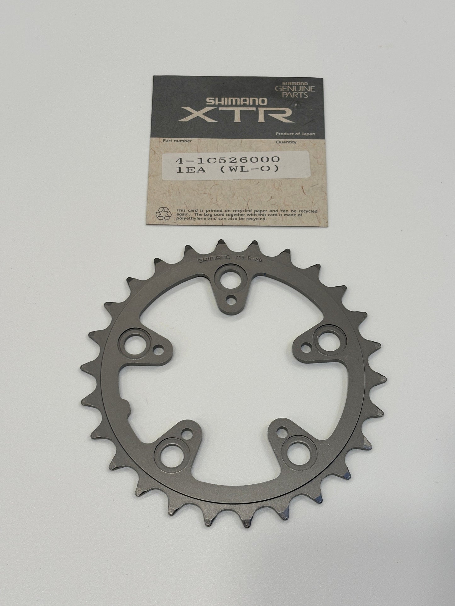 SHIMANO XTR 9 SPD CHAINRING 26T 74 BCD