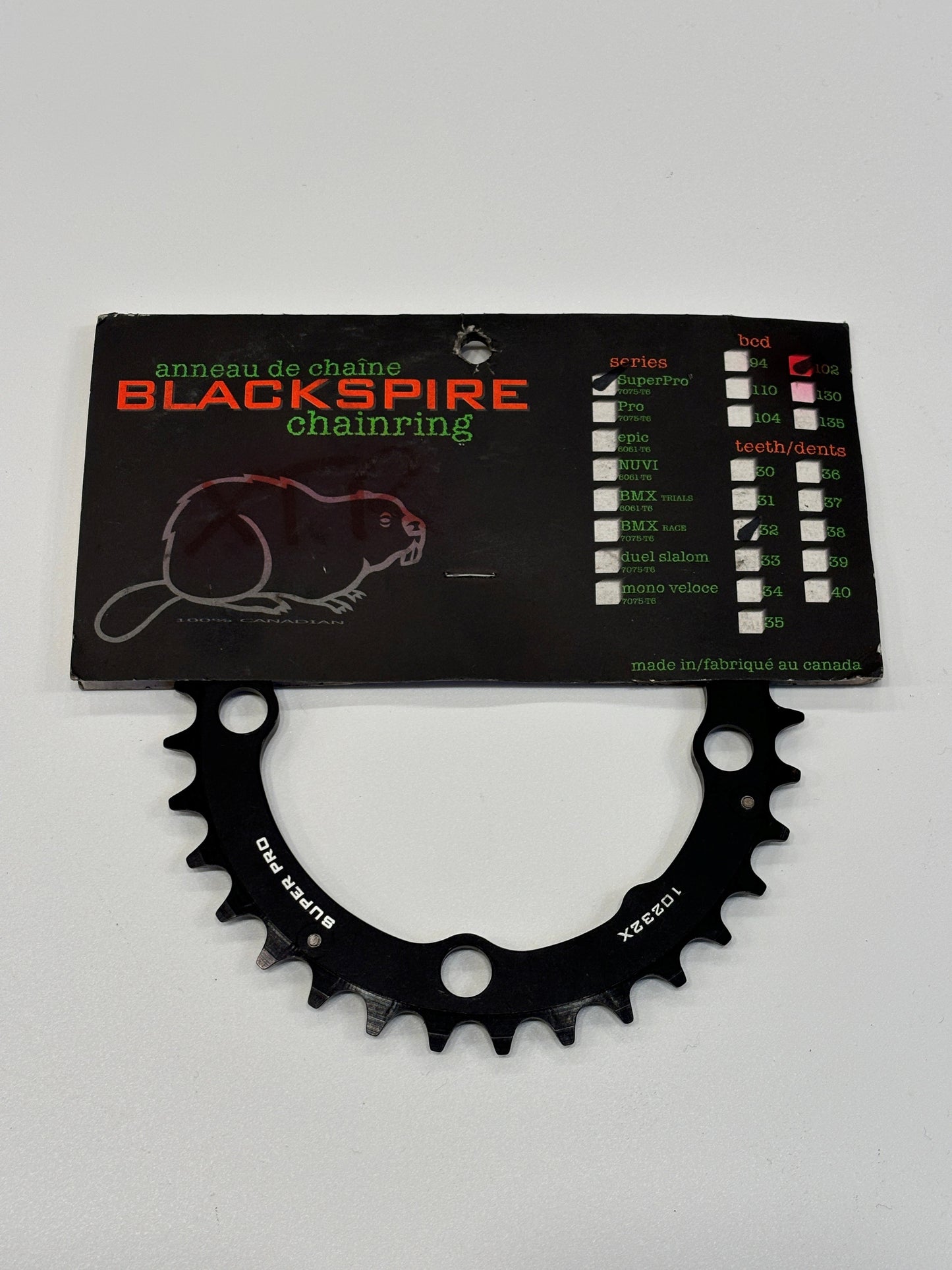 Black Spire Chainring Super Pro BCD 102 32T
