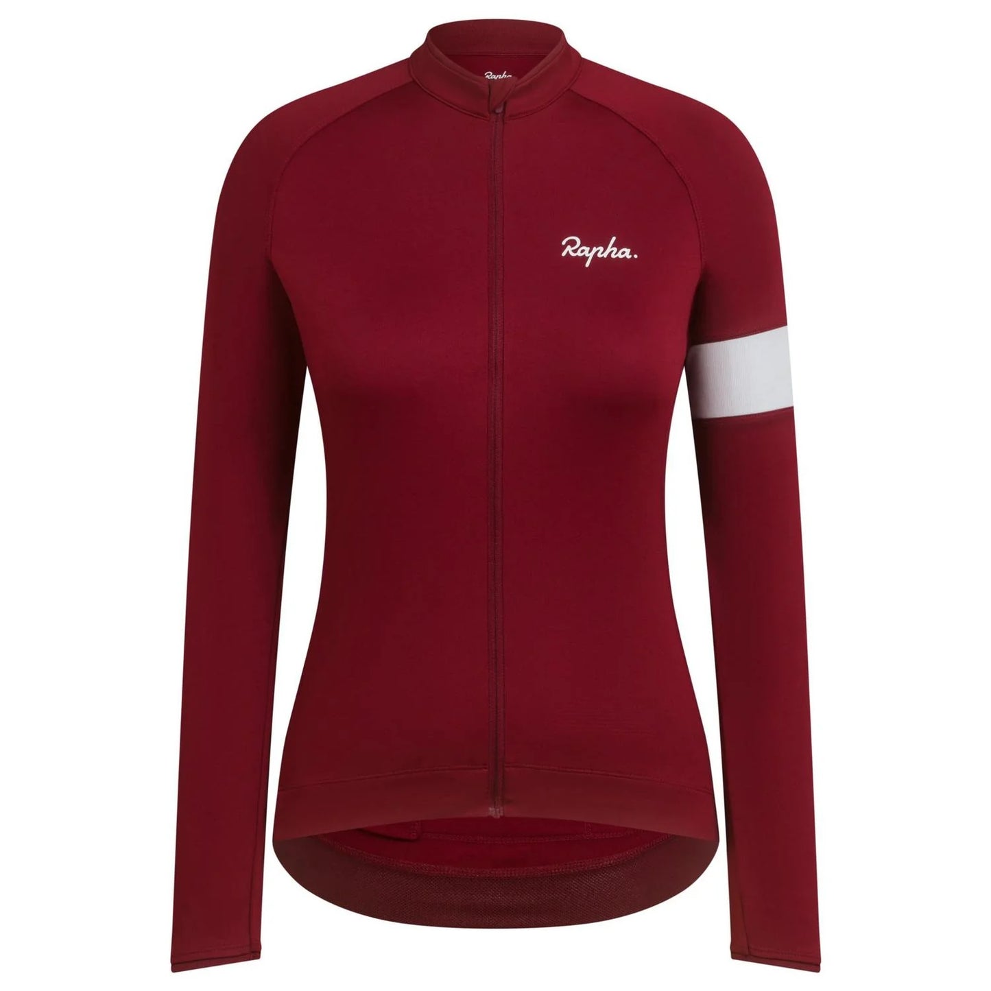 RAPHA WOMENS CORE LONG SLV JERSEY MD MAROON