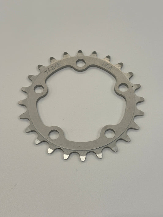 CHAINRING CNC 24T 74 BCD SILVER