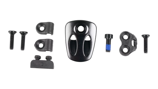 CBG MY16-18 ALLOY FSR CBG KIT, 1-BOLT 5MM CLIP (2 PCS.) / 2-BOLT 5MM CLIP (1 PCS.) / ALLOY DOWNTUBE EXIT PORT HOOD SCOOP (1 PCS.)