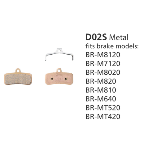 BR-M810 METAL PADS & SPRING D02S