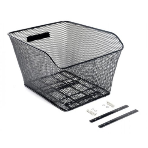 Rear Wire Basket Black With Bracket