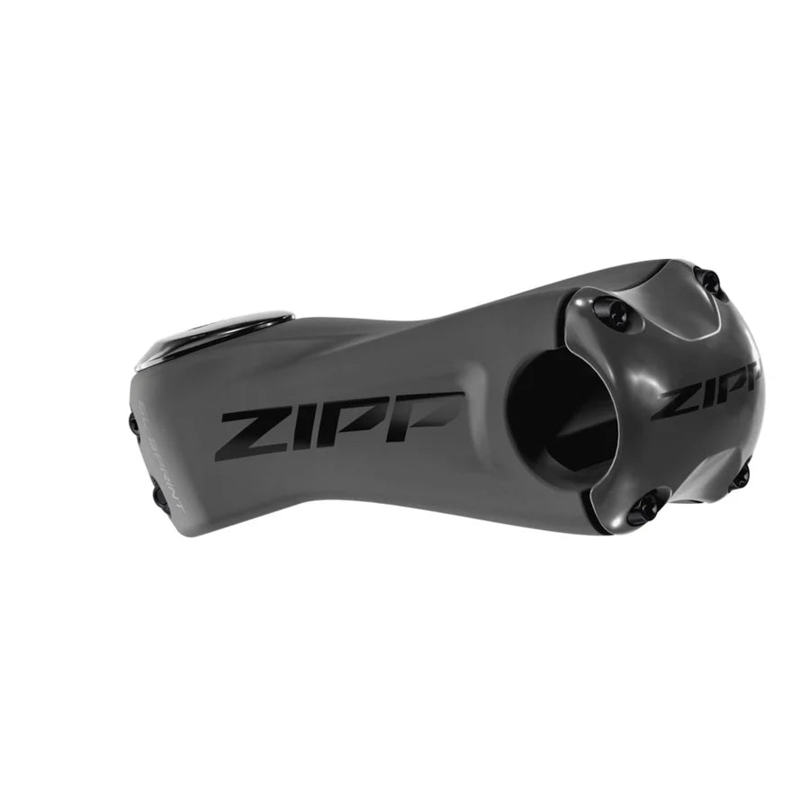 AM ZIPP STEM SL SPRINT 12° 100MM 1.125 CARBON WITH MATTE BLACK LOGOS, UNIVERSAL FACEPLATE A3