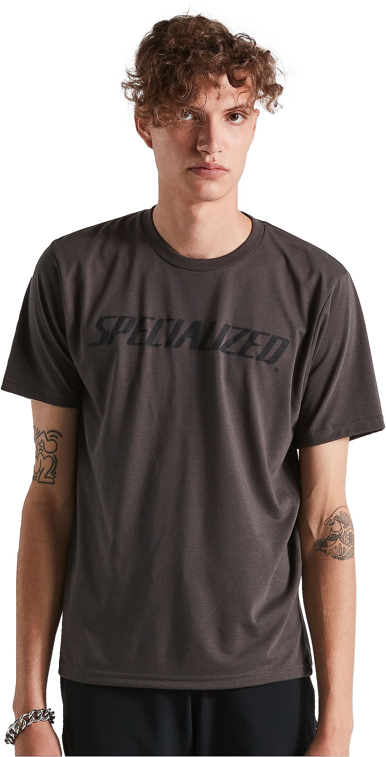 Men's Wordmark Short Sleeve T-Shirt Charcoal S